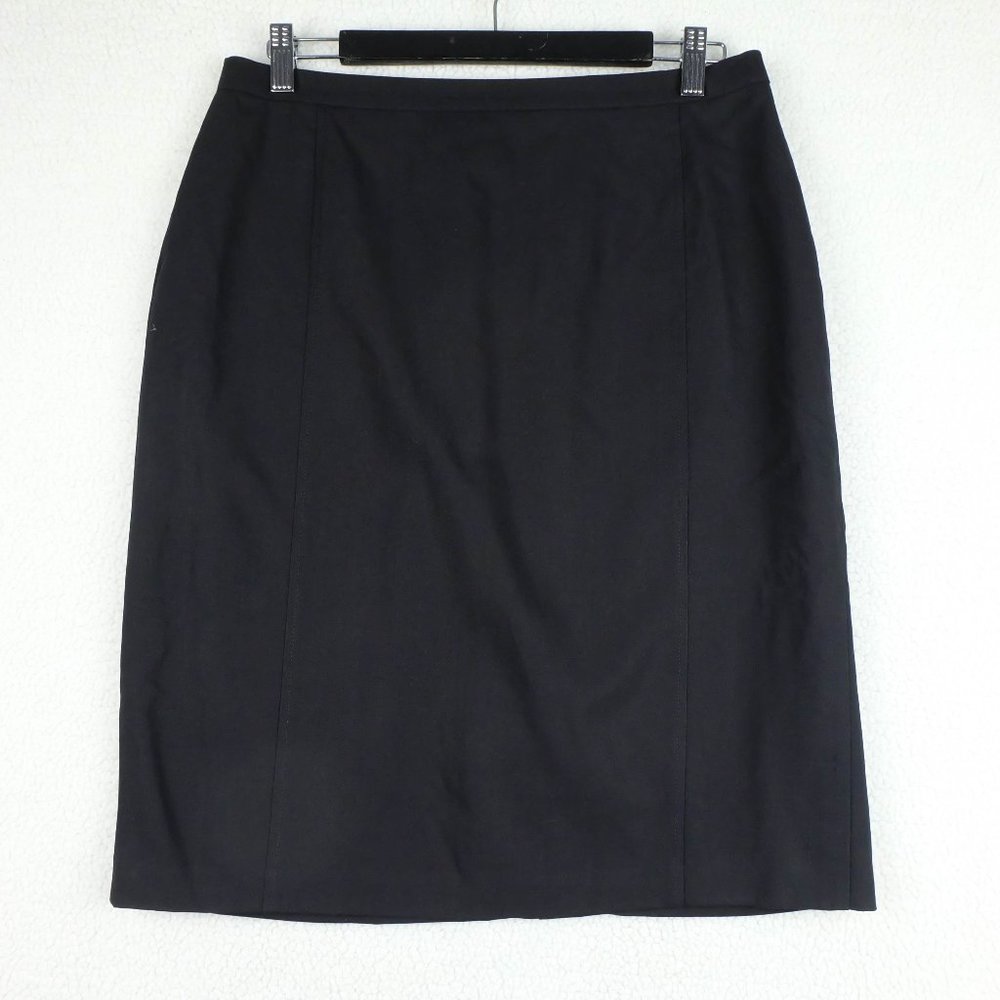 Vintage Black Wool Skirt